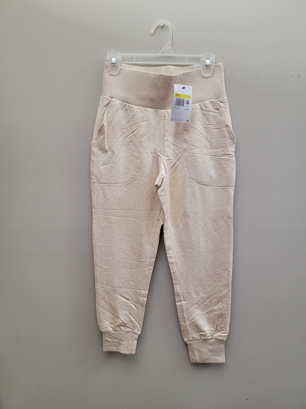 Nike Neutral High-Waist Jogger Leggings — Cream